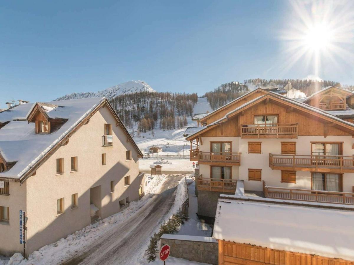 Bel Appartement 3 Pieces Pour 7 Pers Avec Balcon, Montgenevre - Fr-1-330D-126 Kültér fotó